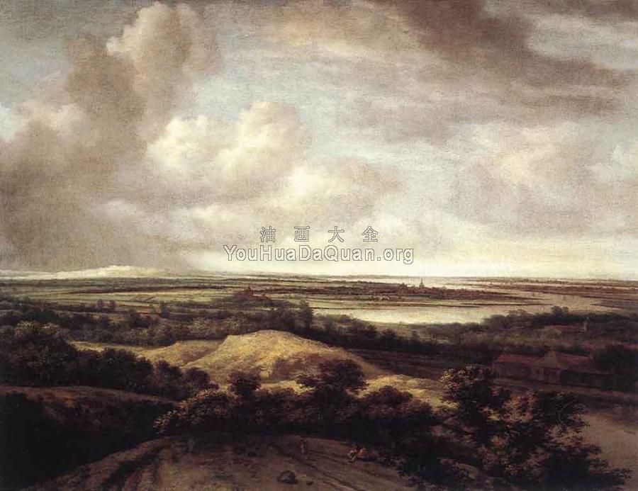 Panorama View Of Dunes And A River - 飞利浦·科尼克